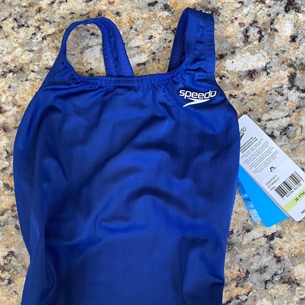 Speedo Competitive Royal Blue Swimsuit Size 30